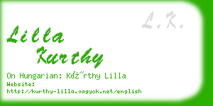 lilla kurthy business card